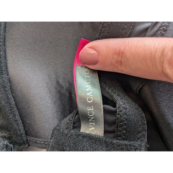 Vince Camuto Bra 42C Black Padded Underwire Adjustable Clasp Back - Picture 3 of 5